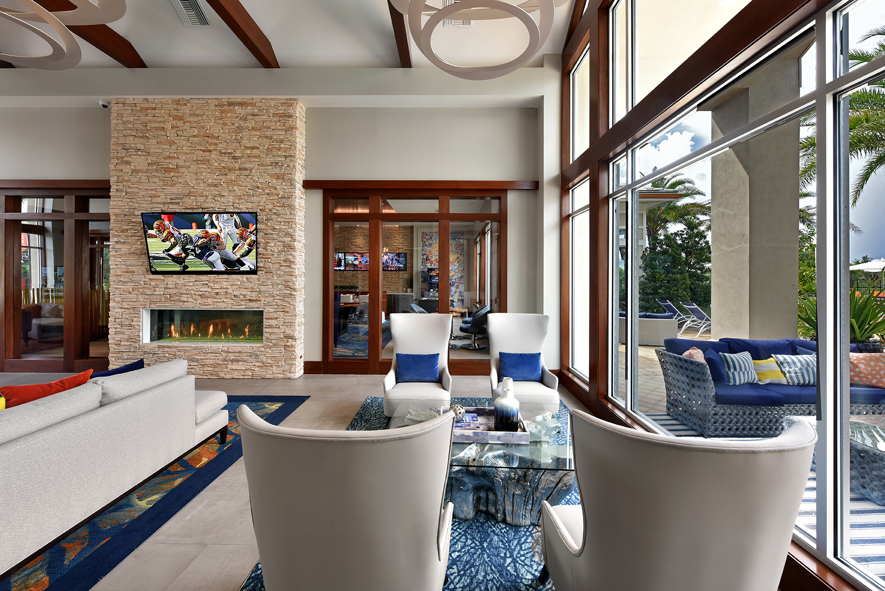 Completed Altis Wiregrass clubhouse interior